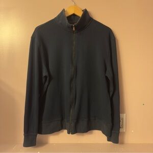 Robert Graham Fullzip Sweater Navy Blue Men Size XL